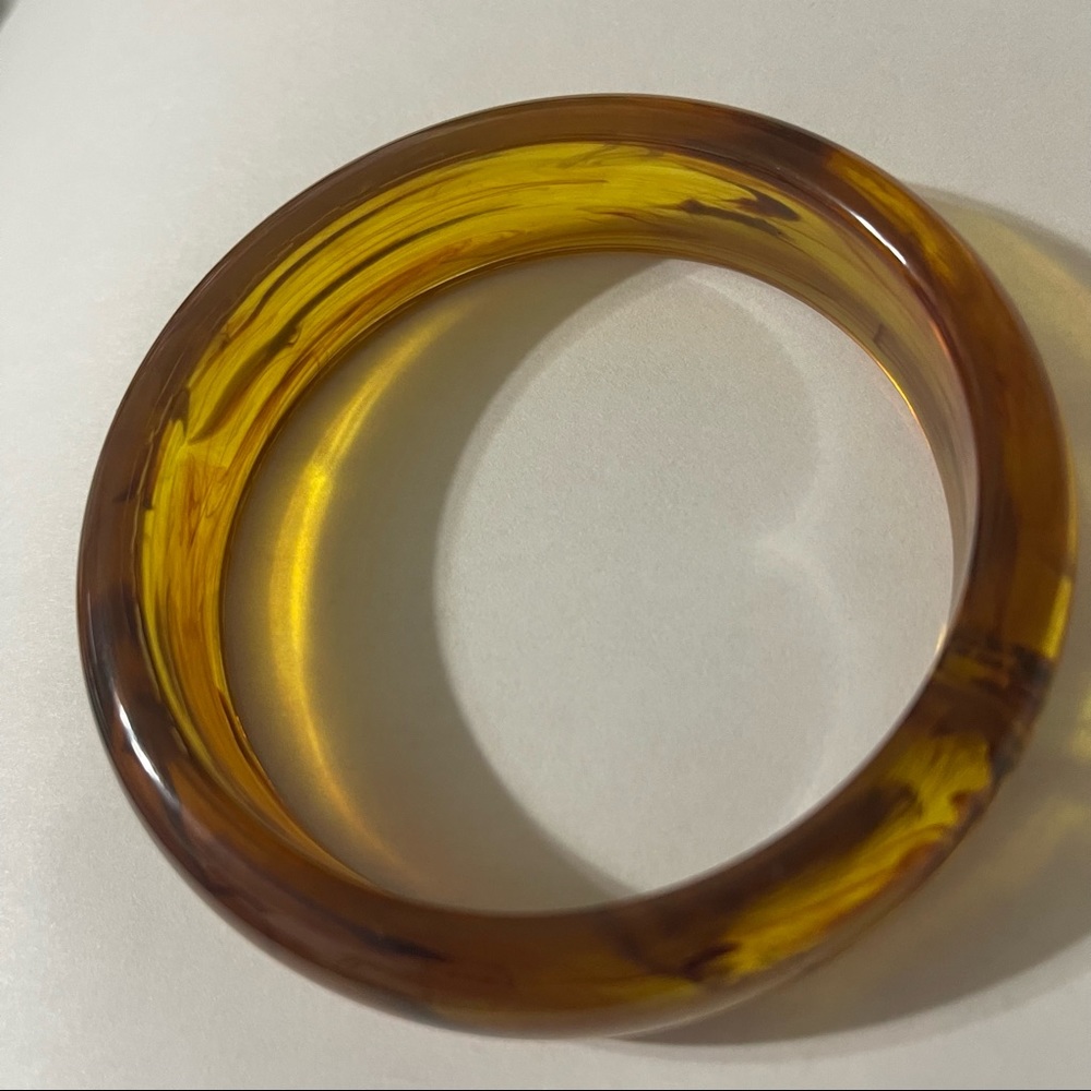 Apple Juice Bakelite Vintage Bangle